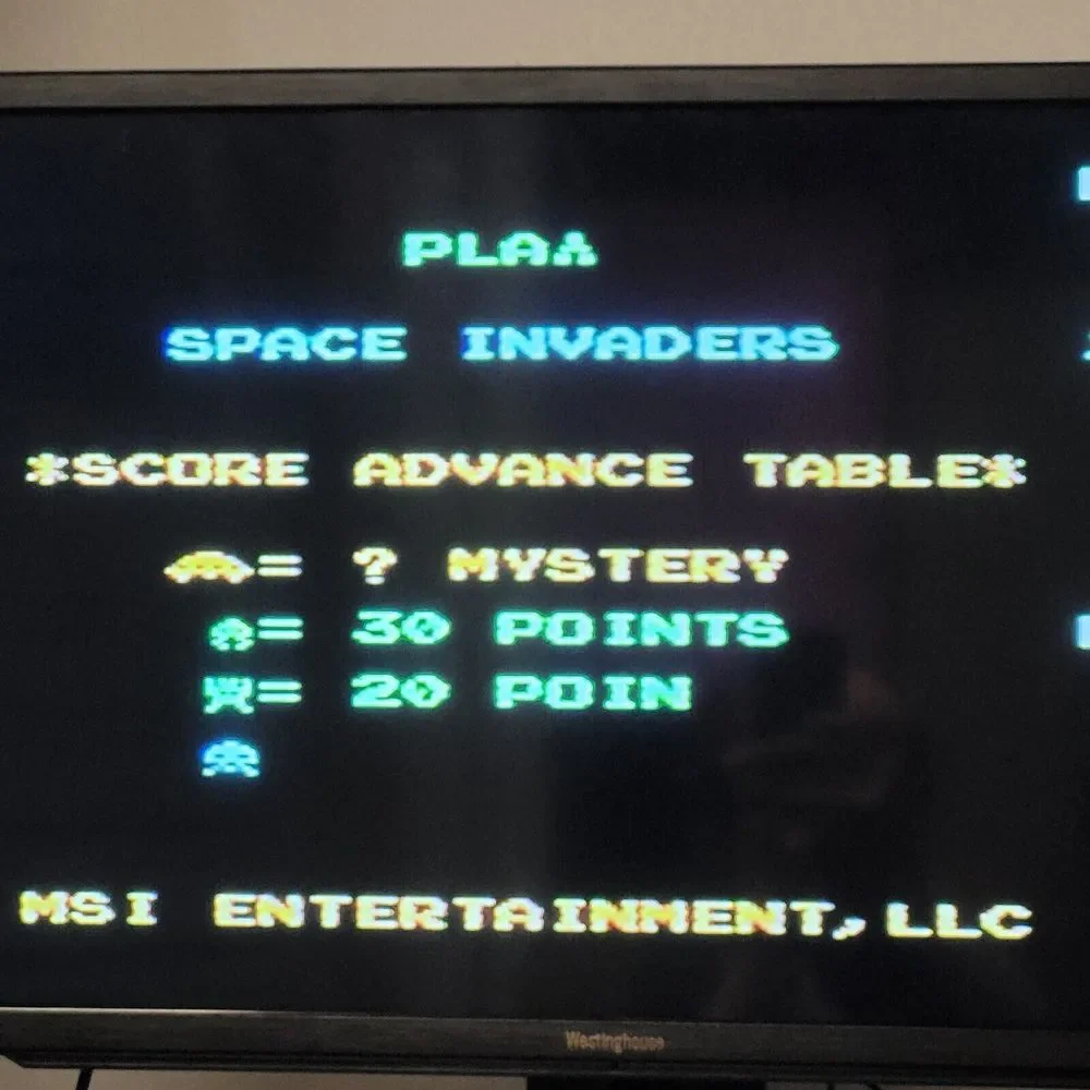 Space Invaders Plug &‎ Play Video Game - Tested Works